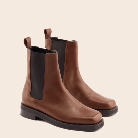 Maguire Cognac Leather Mora Chelsea Boots - Picture 1 of 5